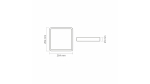 Panel LED 24W Surface  Square Neutral